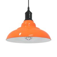 Hanglamp in hoogte verstelbaar E27 31cm metaal glanzend oranje Hanglamp in hoogte verstelbaar E27 31cm metaal glanzend oranje