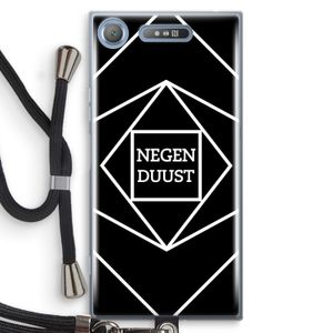 Negenduust geometrisch: Sony Xperia XZ1 Transparant Hoesje met koord