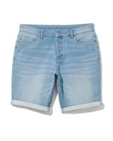 HEMA Heren short jogdenim lichtblauw (lichtblauw)