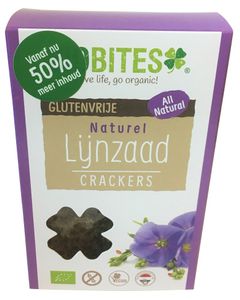 Biobites Lijnzaad Crackers Naturel