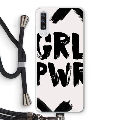 Girl Power #2: Samsung Galaxy A70 Transparant Hoesje met koord