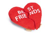 Beeztees Hart Best Friends Pluche Rood 25x27x7,5cm