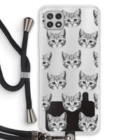Kitten: Samsung Galaxy A22 4G Transparant Hoesje met koord