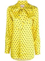 Plan C blouse à pois - Jaune