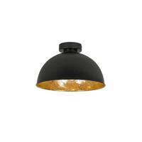 QAZQA Industriële plafondlamp zwart met goud 30 cm - Magna Basic - thumbnail