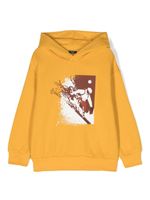 Il Gufo hoodie en coton à imprimé graphique - Jaune