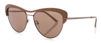 Daniel Hechter zonnebril DHS253 dames ovaal RVS cat. 3 bruin - thumbnail