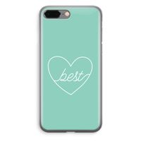 Best heart pastel: iPhone 8 Plus Transparant Hoesje