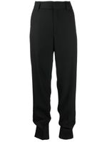 GANNI pantalon de costume à coupe fuselée - Noir