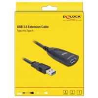 Delock USB-kabel USB 3.0 USB-A stekker, USB-A bus, DC-bus 3,5 mm 5 m 83089