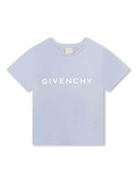 Givenchy Kids t-shirt en coton à logo imprimé - Bleu - thumbnail