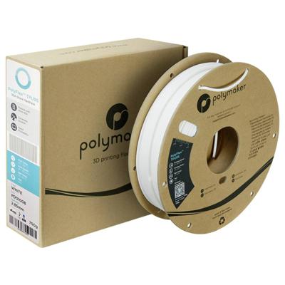 Polymaker PD01008 TPU95 Filament TPU Flexibel 2.85 mm 750 g Wit PolyFlex™ 1 stuk(s)