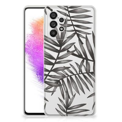 Samsung Galaxy A73 5G | TPU Case | Leaves Grey Samsung Galaxy A73 5G | TPU Case | Leaves Grey