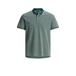 JACK & JONES PREMIUM regular fit polo groen/wit