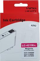 Huismerk Brother LC-421XLM cartridge magenta