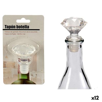 Luchtdichte flessendop Kinvara 25013 25013 Transparant 4,5 x 14,5 x 8,5 cm Diamant (12 Stuks)