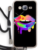 Lip Palette: Samsung Galaxy J3 (2016) Transparant Hoesje met koord