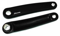 Miranda set cranks E bike aluminium 170 mm zwart