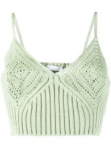 Simkhai haut crop en crochet - Vert