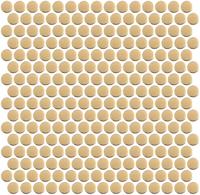 Mozaïek tegels Penny goud 29,1x31,5 - Rond Wand en vloer Geglazuurde porseleinen steengoed