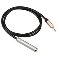 REXLIS TC128MF 3.5 mm male naar 6.5 mm Female audio adapter kabel lengte: 1M