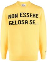 MC2 Saint Barth pull en maille intarsia à col rond - Jaune