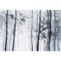 Fotobehang - Watercolour Forest 384x260cm - Vliesbehang - thumbnail