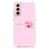 Samsung Galaxy S21 FE Stevig | Bumper Hoesje | Pig Mud