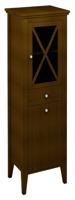 Hoge Badkamerkast met Wasmand Sapho Cross 49x170x39 cm Massief Hout Rechts