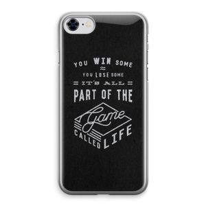 Life: iPhone 8 Transparant Hoesje