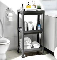 Badkamer of keuken trolley 73 x 54 x 35 cm kunststof antraciet