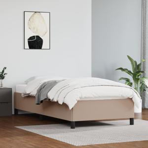 Bedframe kunstleer cappuccinokleurig 90x200 cm