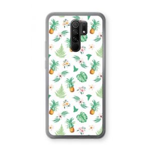 Ananas bladeren: Xiaomi Redmi 9 Transparant Hoesje