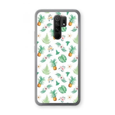 Ananas bladeren: Xiaomi Redmi 9 Transparant Hoesje