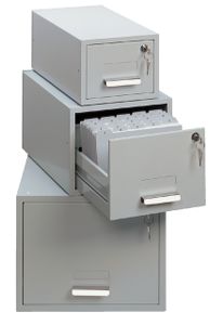 Kaartenbak durable 10 x 15 cm 1500 krt metaal a6 lgs