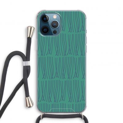 Swirls: iPhone 12 Pro Transparant Hoesje met koord