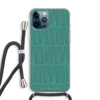 Swirls: iPhone 12 Pro Transparant Hoesje met koord