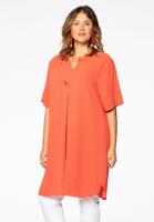 Yoek Jurk met broche | Rood | Maat 42/44