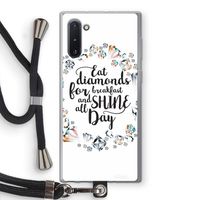 Diamonds: Samsung Galaxy Note 10 Transparant Hoesje met koord