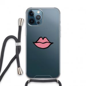 Kusje: iPhone 13 Pro Max Transparant Hoesje met koord