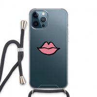 Kusje: iPhone 13 Pro Max Transparant Hoesje met koord