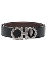 Ferragamo ceinture à boucle logo Gancini - Noir - thumbnail