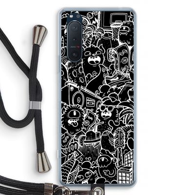 Vexx Black City : Sony Xperia 5 II Transparant Hoesje met koord