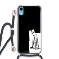 Musketon Painter: iPhone XR Transparant Hoesje met koord