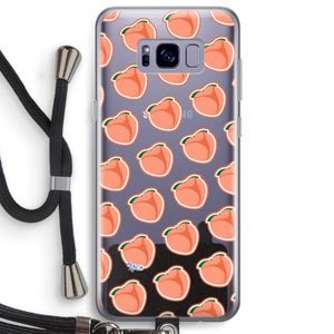 Just peachy: Samsung Galaxy S8 Plus Transparant Hoesje met koord