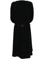 MM6 Maison Margiela robe ceinturée à effet drapé - Noir