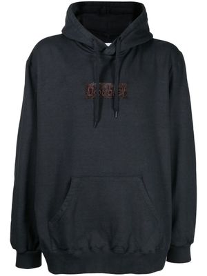 Doublet hoodie en coton à patch logo - Gris
