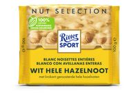 Ritter Sport Rittersport - Wit Hele Hazelnoot 100 Gram 10 Stuks