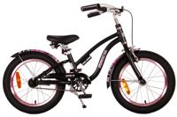 Volare miracle cruiser kinderfiets - meisjes- 16 inch - mat zwart - prime collection