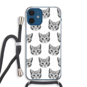 Kitten: iPhone 12 Transparant Hoesje met koord